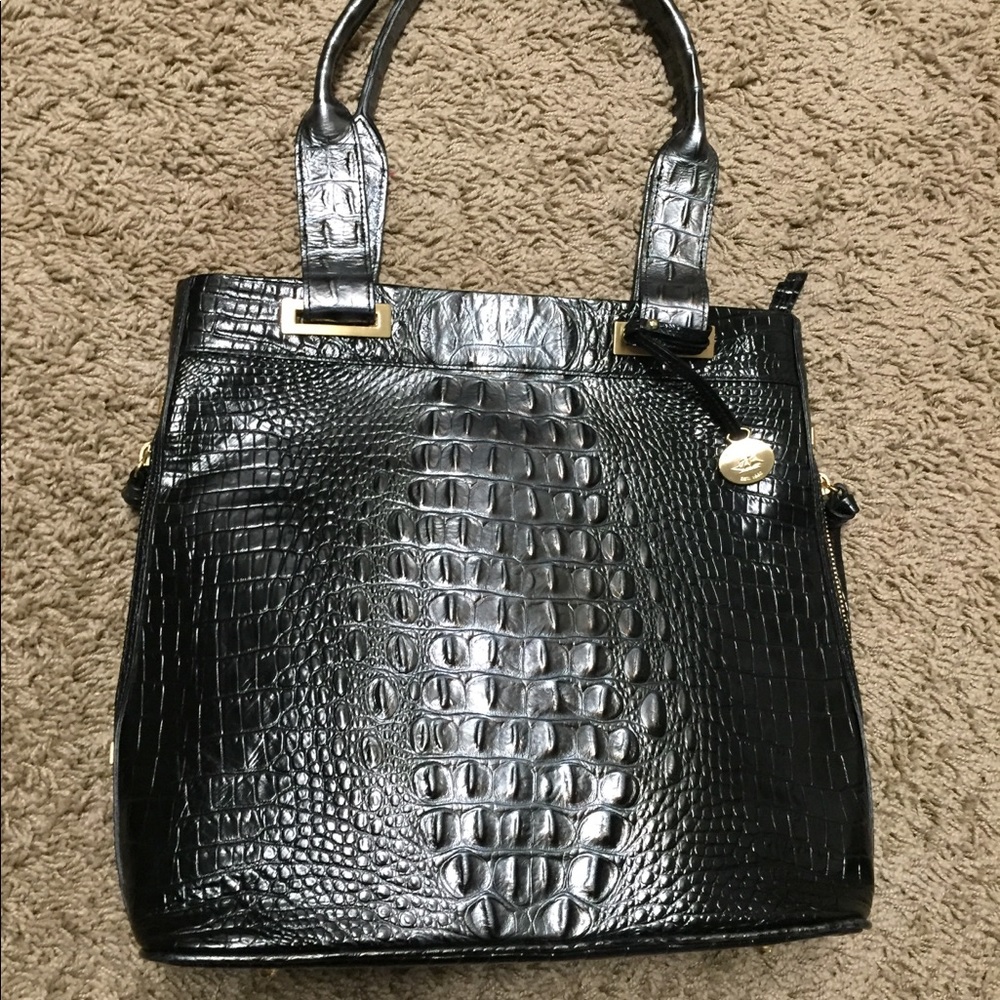 BRAHMIN Madison Avenue Twilight crocodile tote bag